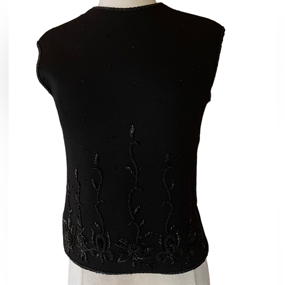 1950s Maison B‎ 100% Wool, Beaded & Lined Sweater
